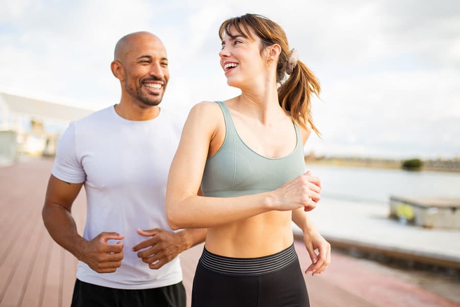 Couple Running